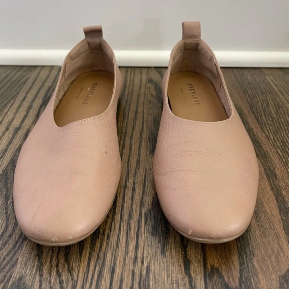 Everlane The Italian Leather Day Glove Tan Flats size 5